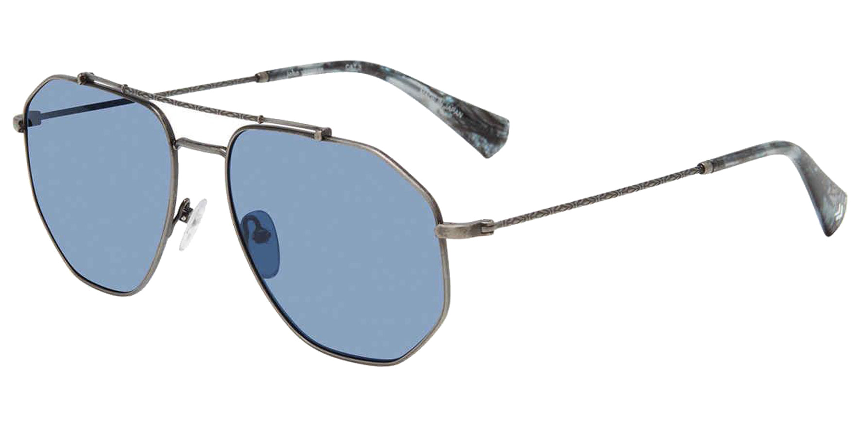 John Varvatos Bowery Titanium Geometric Aviator