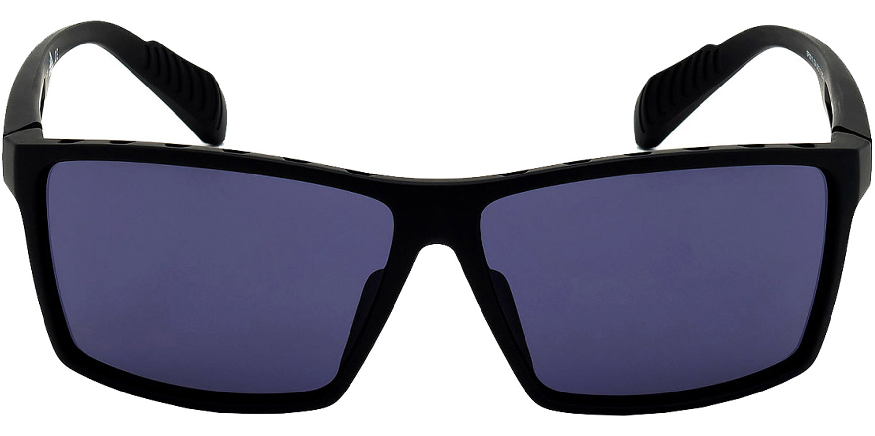 Adidas Matte Black Sport Wrap w/ Spring Hinges