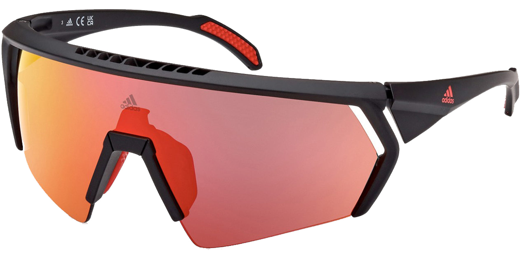 Adidas Semi-Rimless Shield w/ Mirror Lens