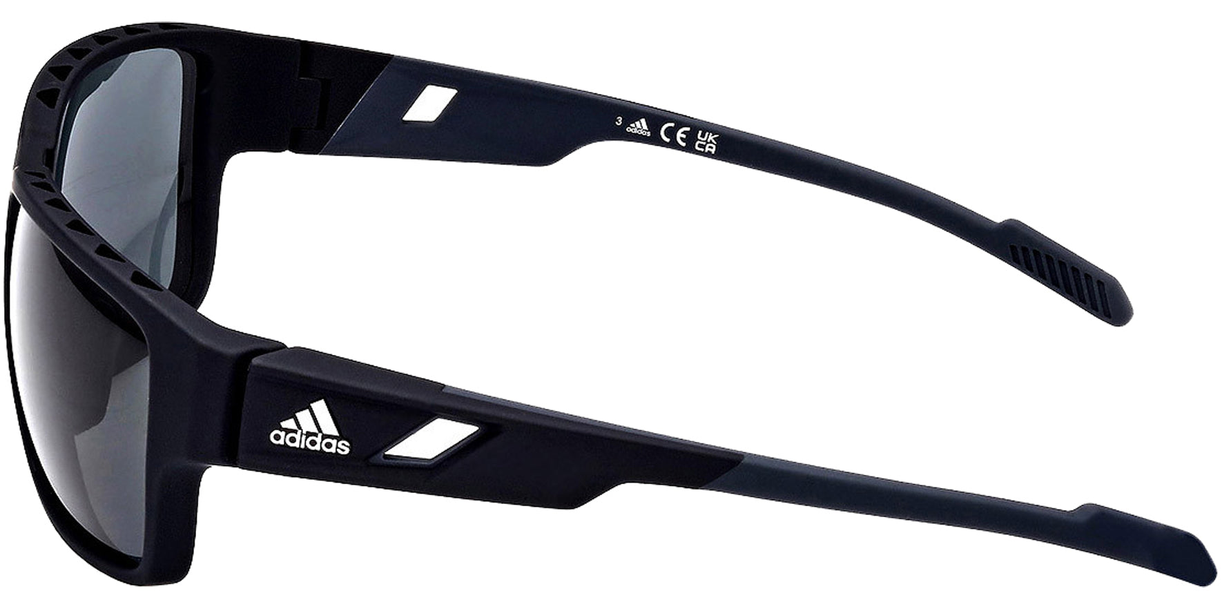 Adidas Polarized Matte Black Square Sport Wrap