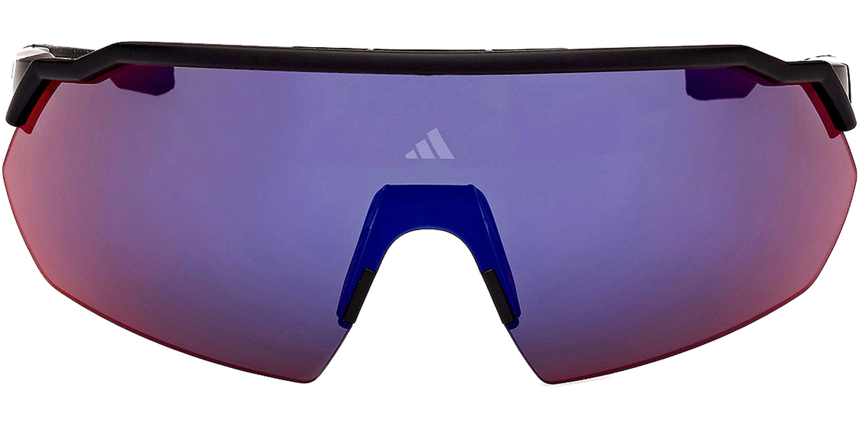 Adidas Matte Black Shield Sport w/ Mirror Lens