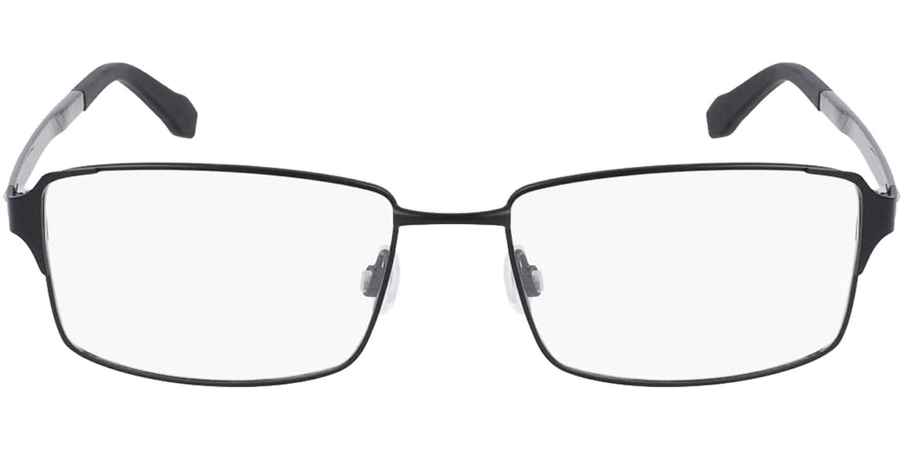 Spyder Diamond Black Rectangle Eyeglass Frames w/ Slim Temples