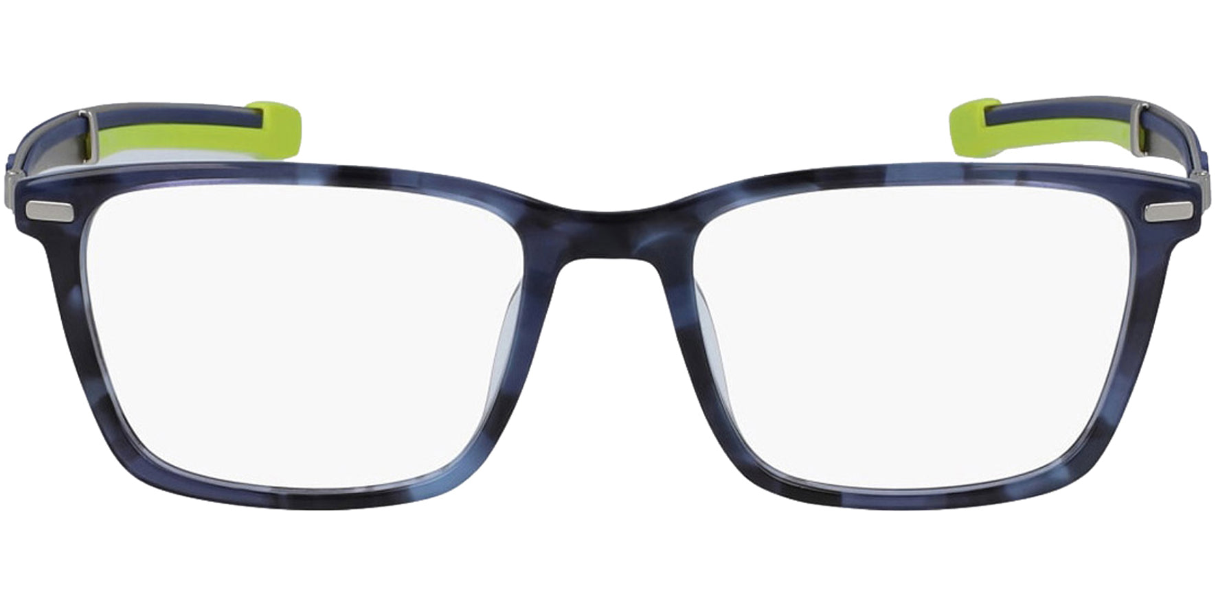Spyder Blue Tortoise Square Eyeglass Frames w/ Extendable Lanyard