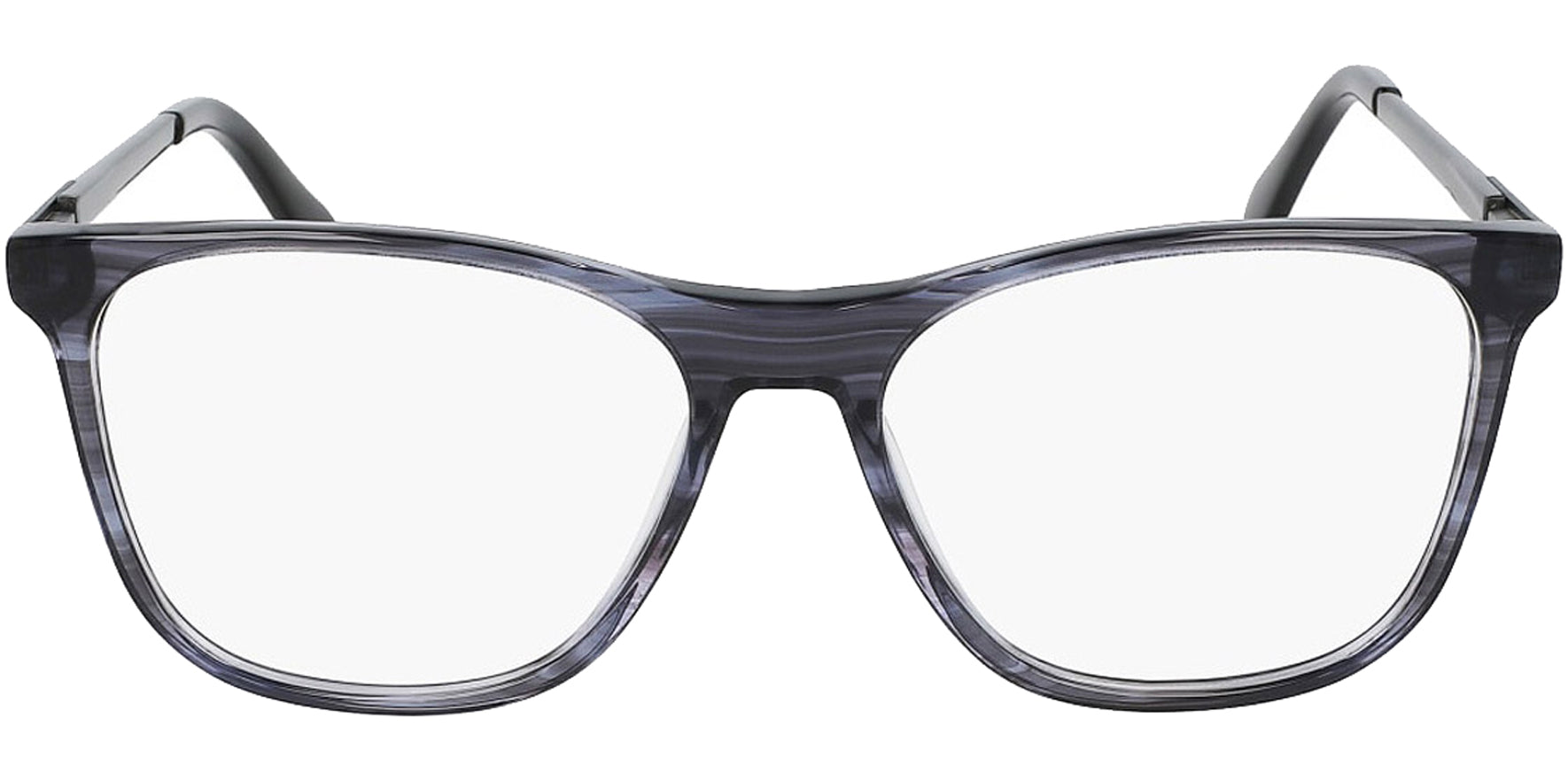 Spyder Smoke Horn Soft Square Eyeglass Frames w/ Slim Temples