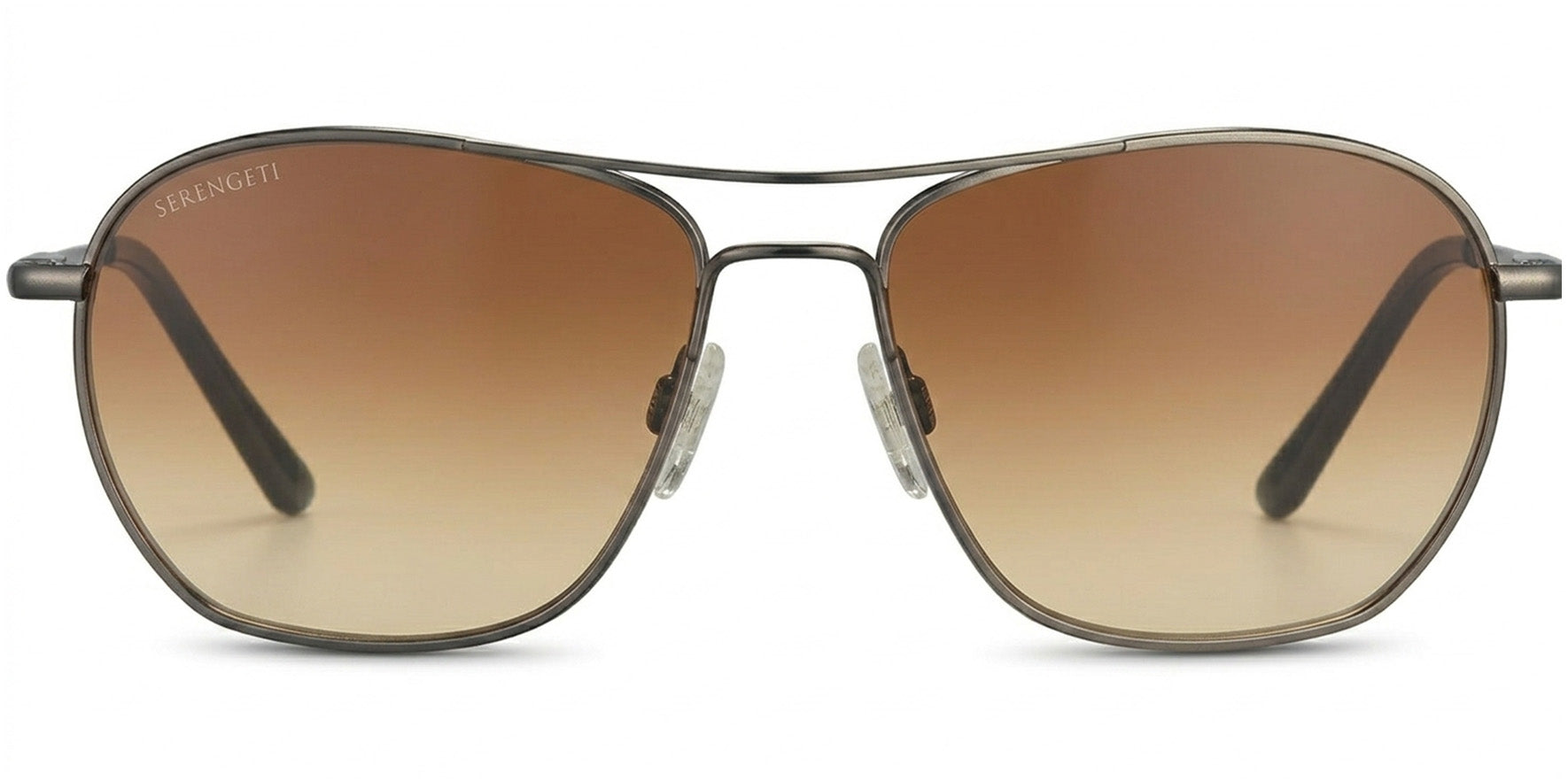 Serengeti Lunger Polarized Photochromic Squared Aviator w/ Glass Lenses