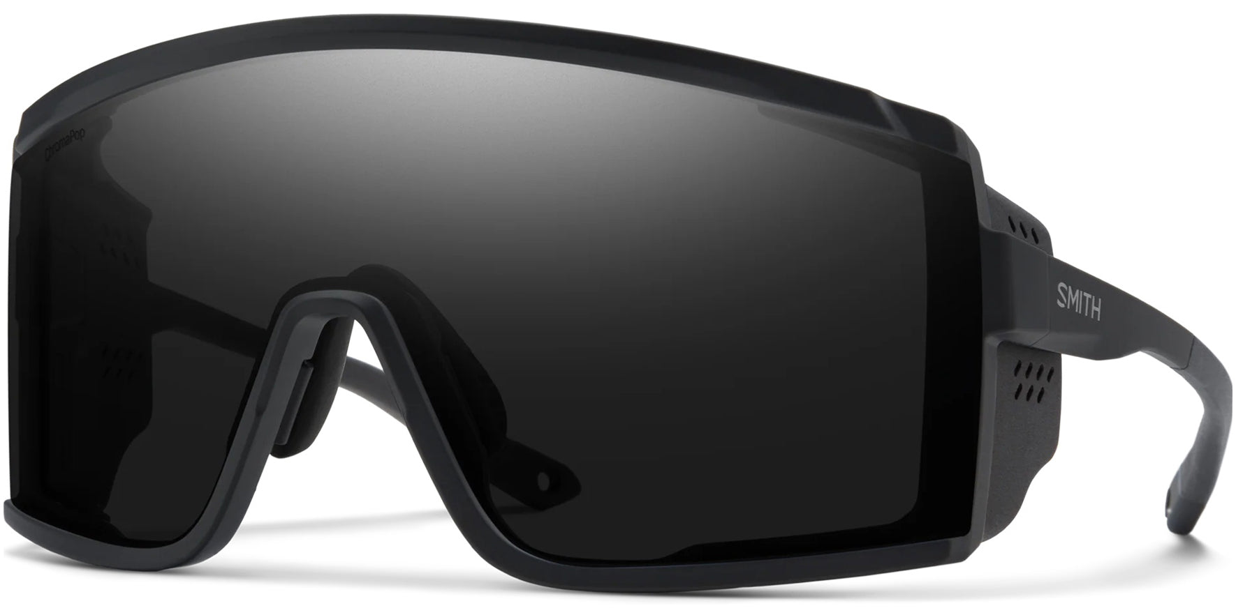 Smith Optics Pursuit ChromaPop Black Sport Shield w/ Bonus Clear Lens
