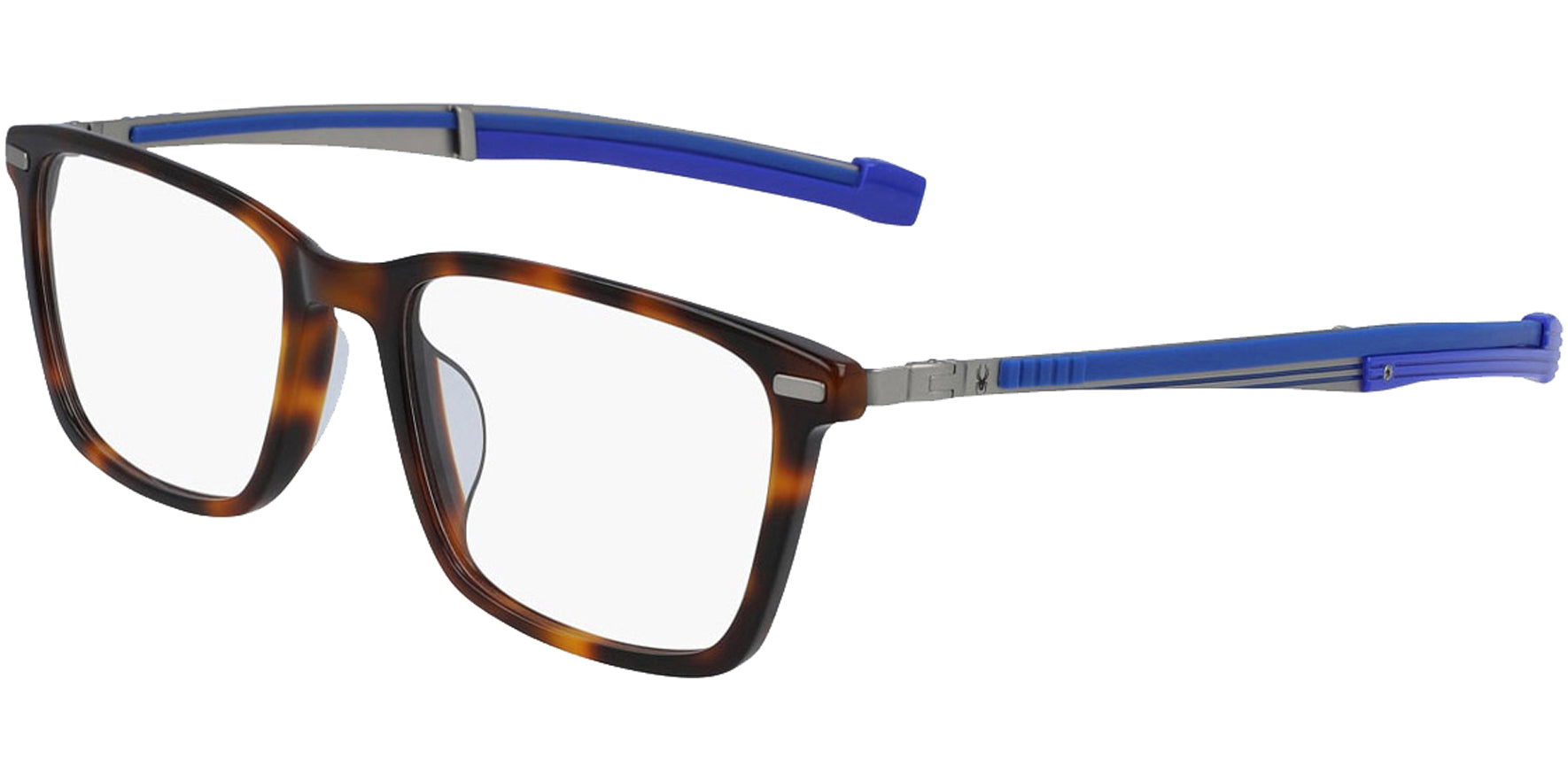 Spyder Tortoise Soft Square Eyeglass Frames w/ Extendable Lanyard