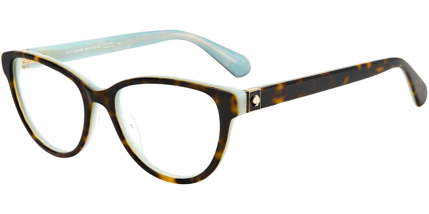 Kate Spade Tailynn Havana Cat-Eye Eyeglass Frame w/ Spring Hinges