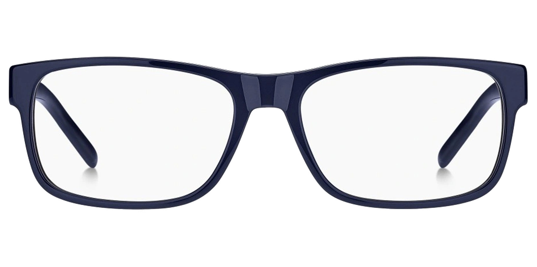 Tommy Hilfiger Large Fit Rectangle Eyeglasses w/ Spring/Flex Hinges