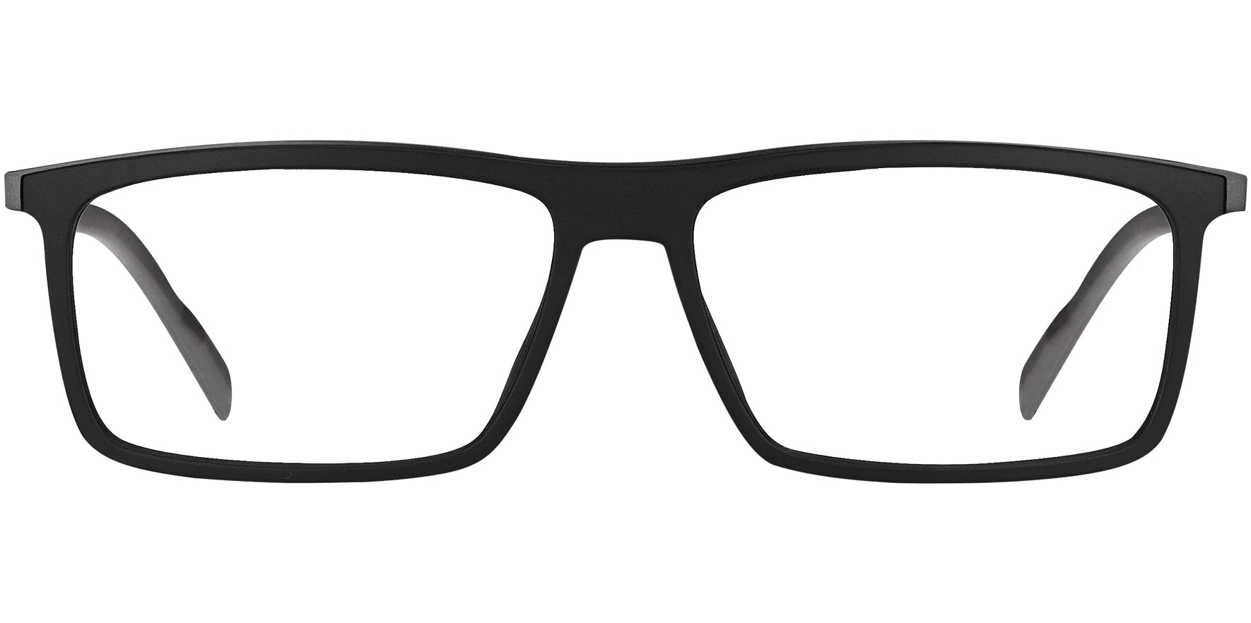 Tommy Hilfiger Matte Black Rectangle Eyeglasses w/ Extendable Arms