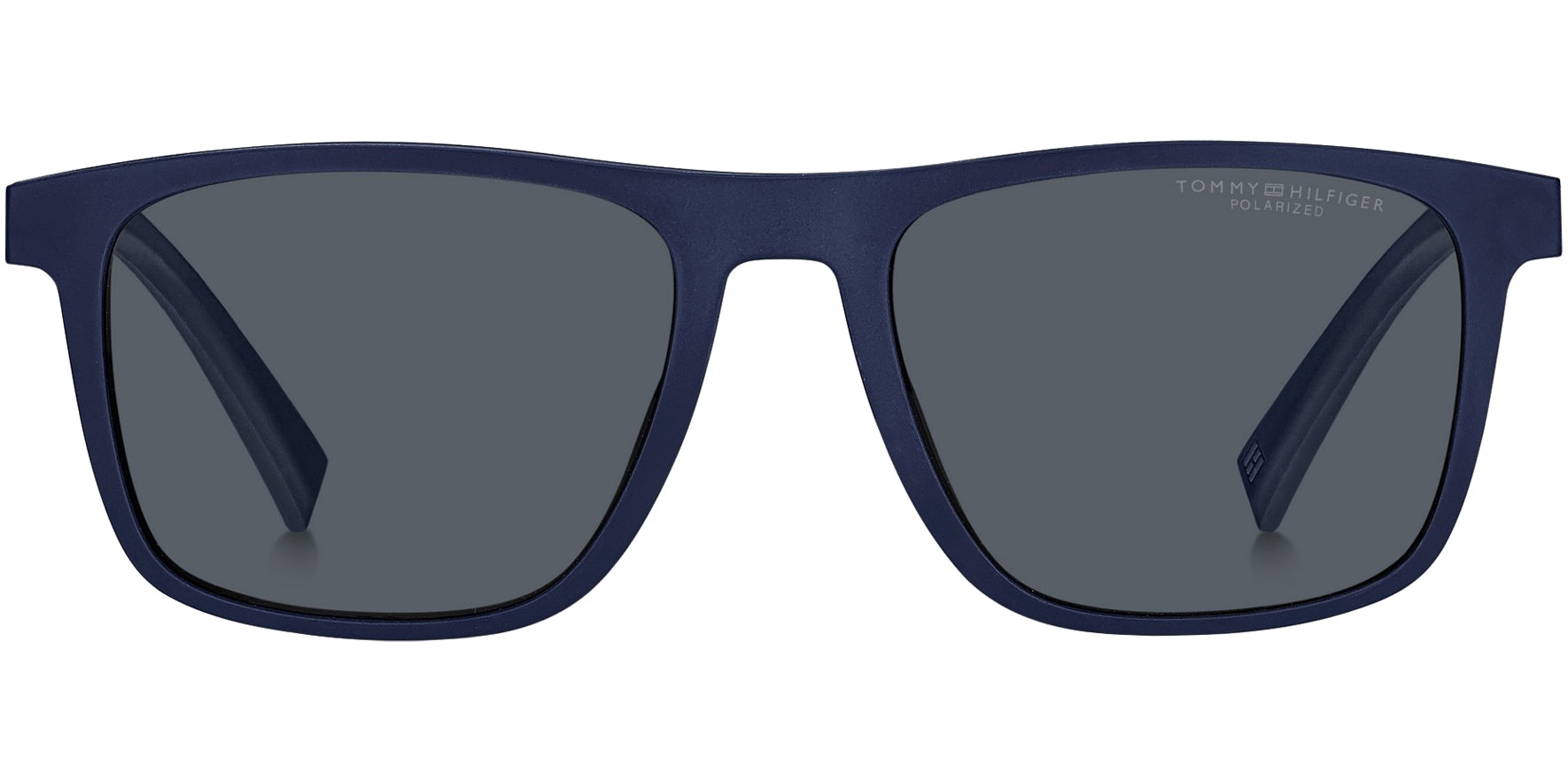 Tommy Hilfiger Square Eyeglasses w/ Polarized Clip-On Lens