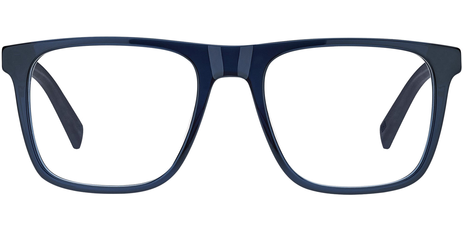 Tommy Hilfiger Men's Blue Square Eyeglasses w/ Spring Flex Hinges
