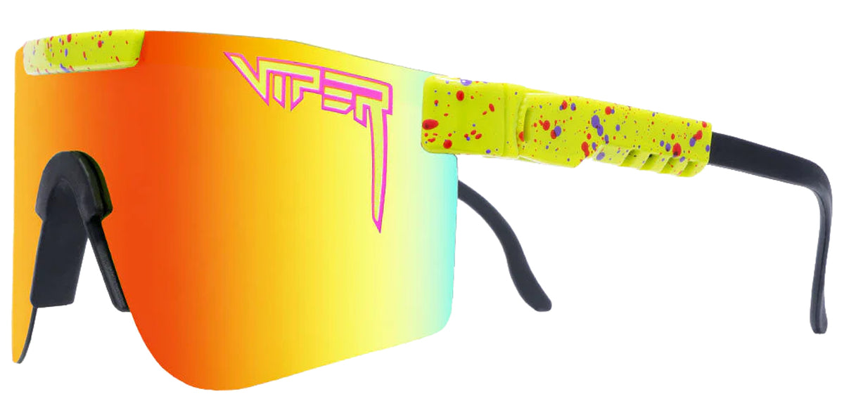 Pit Viper The 1993 Original Double Wide Polarized Yellow Splatter Shield