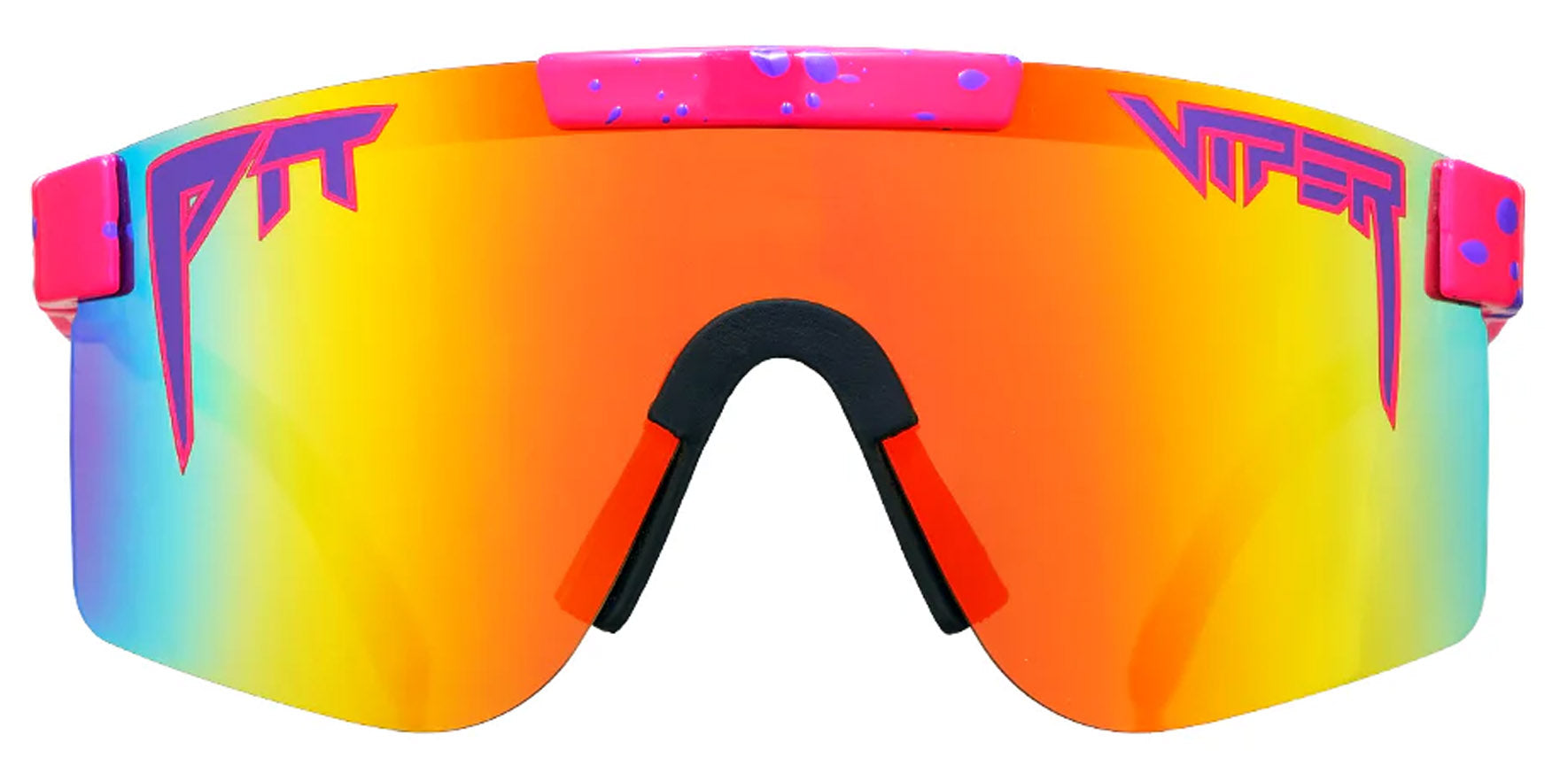 Pit Viper Radical Single Wide Polarized Pink Shield w/ Mirror Lens
