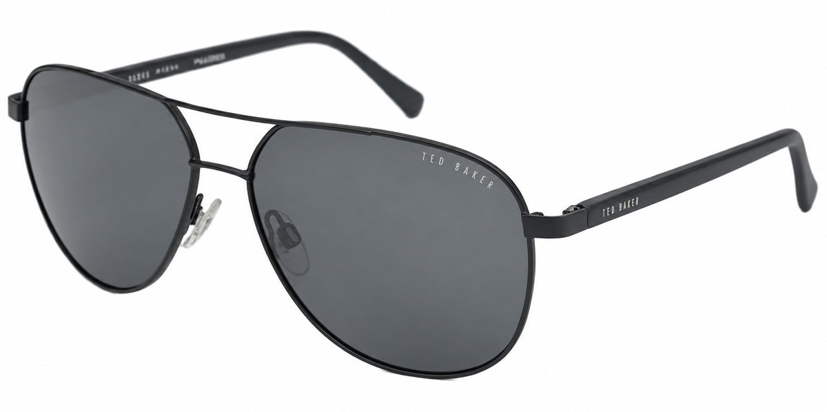 Ted Baker Polarized Metal Aviator w Spring Flex Hinges