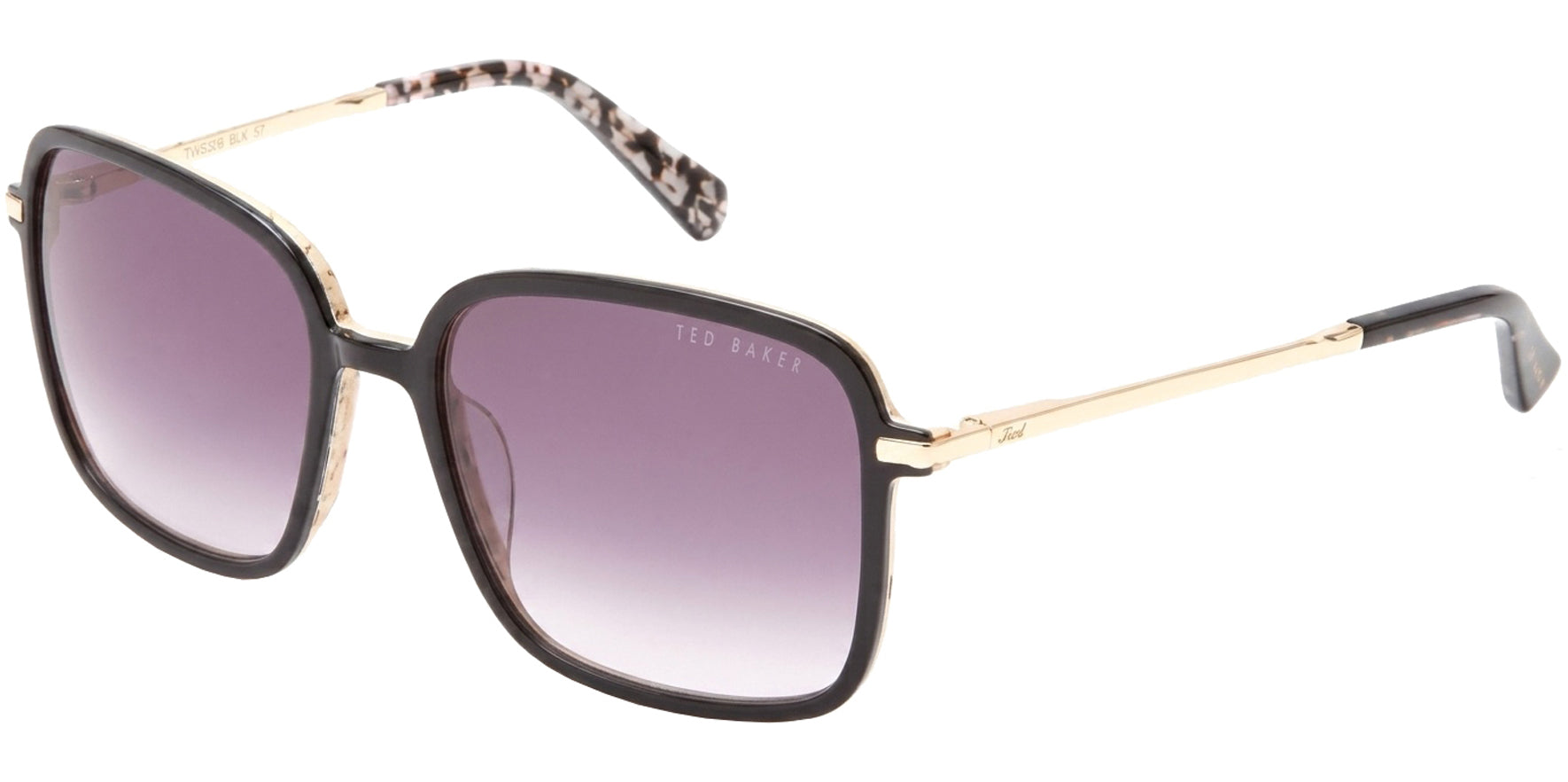 Ted Baker Oversize Squared Butterfly w/ Gradient Lens
