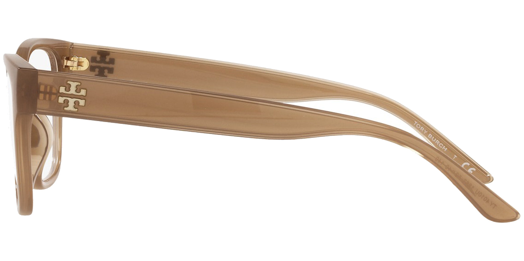 Tory Burch Milky Camel Brown Soft Square Eyeglass Frames - Eyedictive