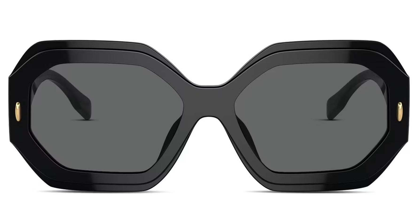 Tory Burch Chunky Black Oversized Geometric Square - Eyedictive