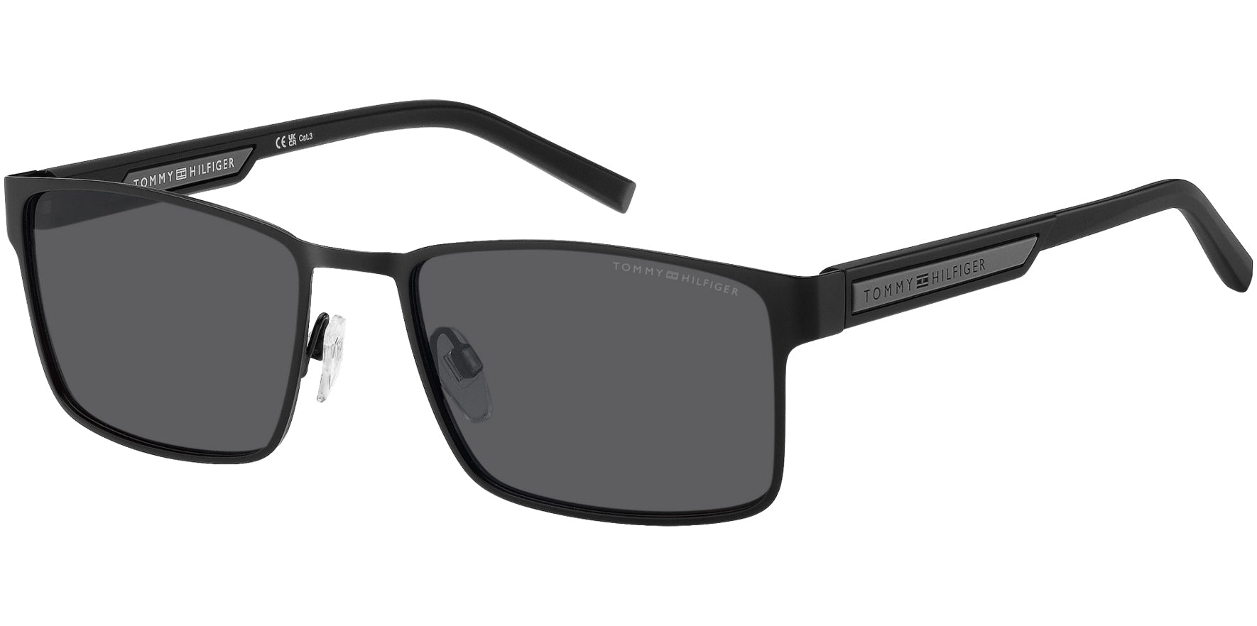 Tommy Hilfiger Matte Black Square w/ Spring Flex Hinges