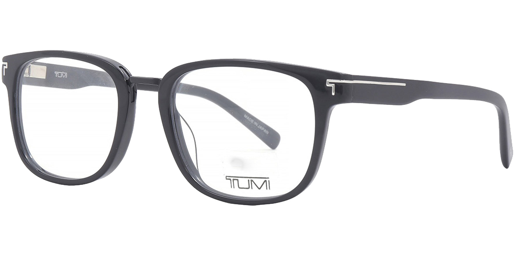 Tumi Square Eyeglasses w/ Metal Bridge