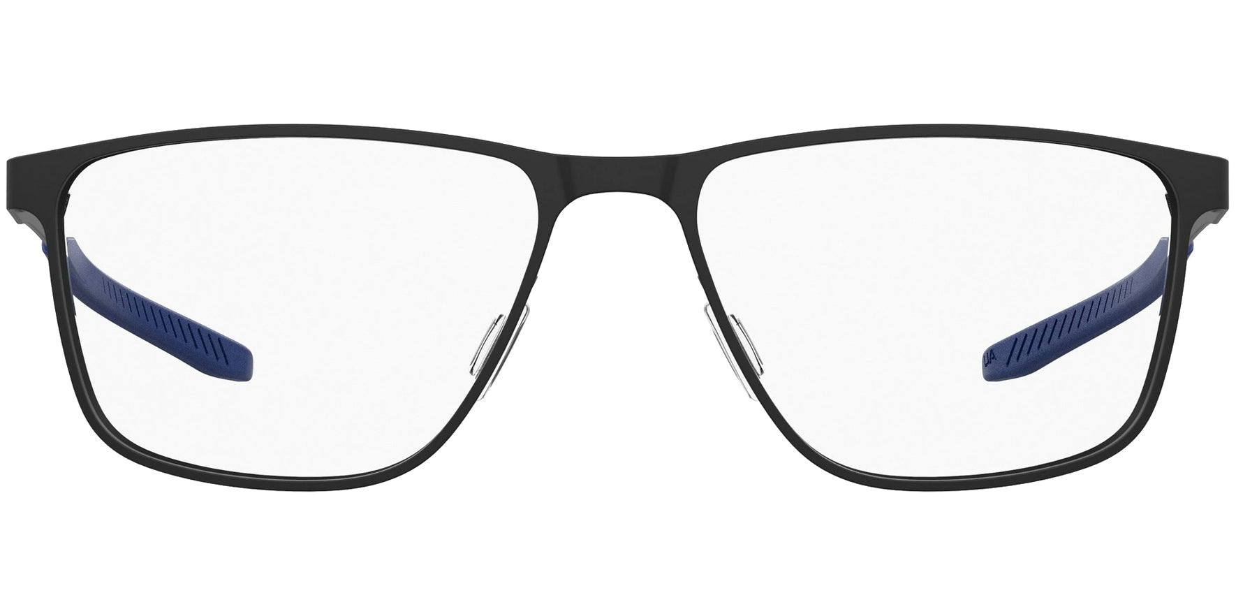 Under Armour Stainless Steel Square Wrap Eyeglasses w/ Soft Tips
