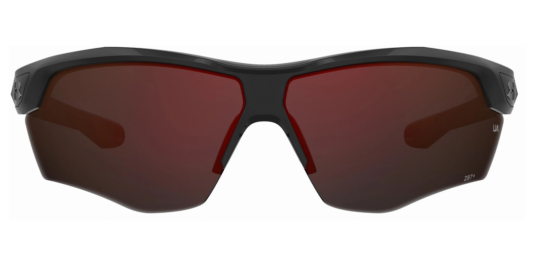 Under Armour UA Yard Dual ANSI Z87+ Black Semi-Rimless Wrap - Eyedictive