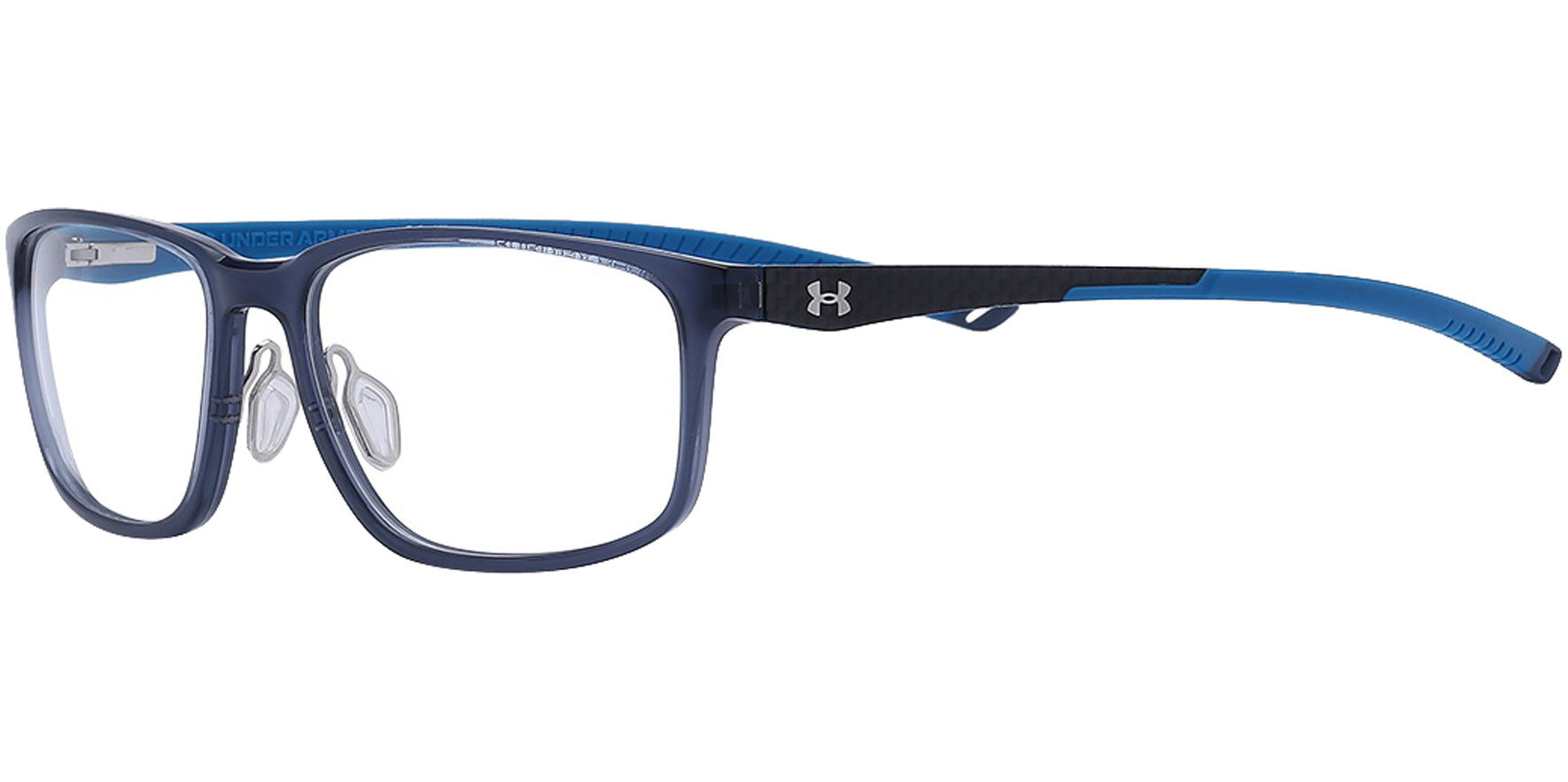 Under Armour Rectangle Eyeglasses w/ Carbon Fiber Temples