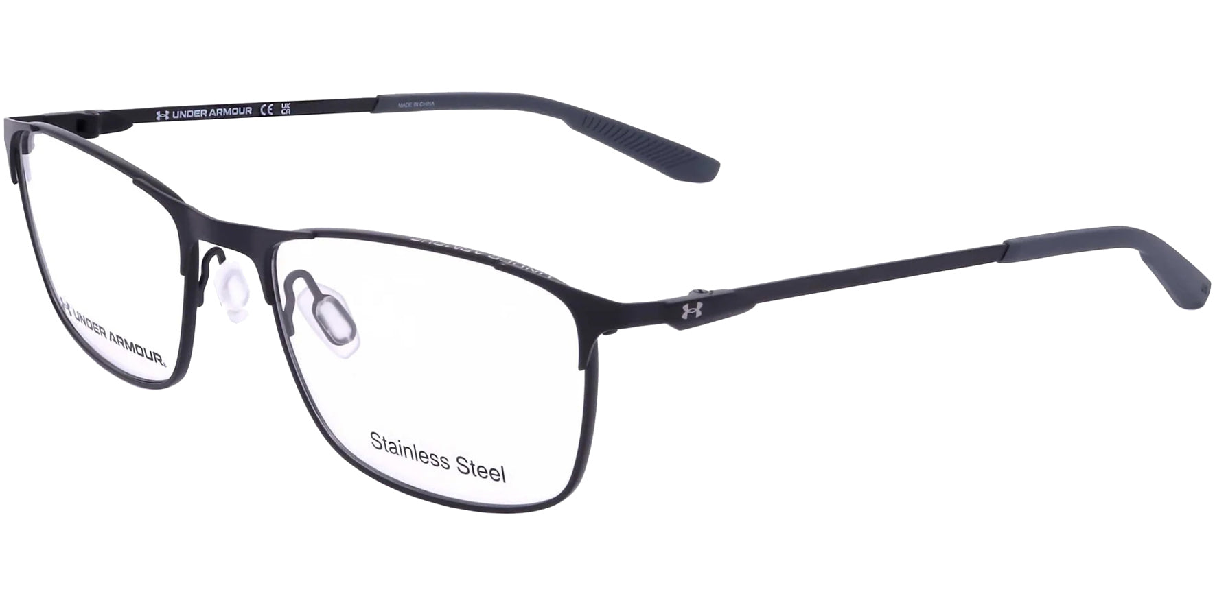 Under Armour Stainless Steel Soft Square Eyeglasses w/ Slim Temples