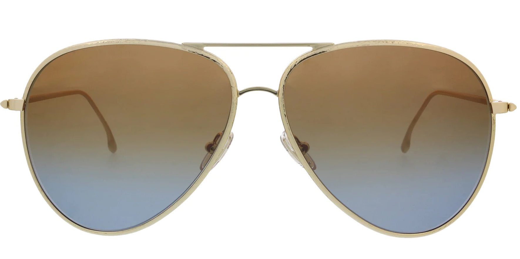 Victoria Beckham Gold-Tone Aviator w/ Gradient Lens - Eyedictive