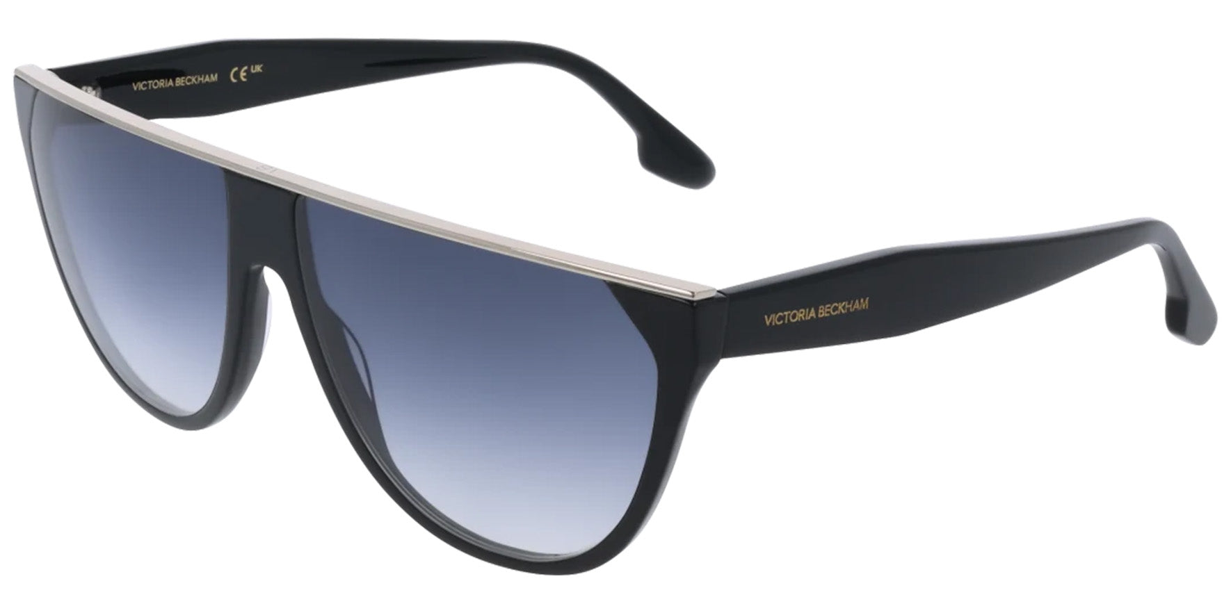 Victoria Beckham Flat-Top Round w/ Gradient Lens