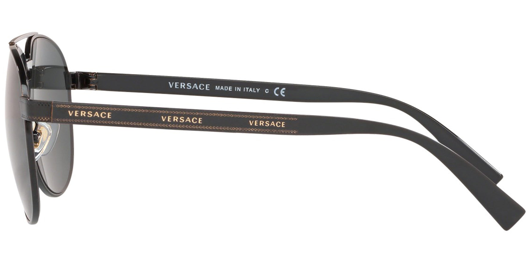 Versace Black Brow Bar Aviator - Eyedictive