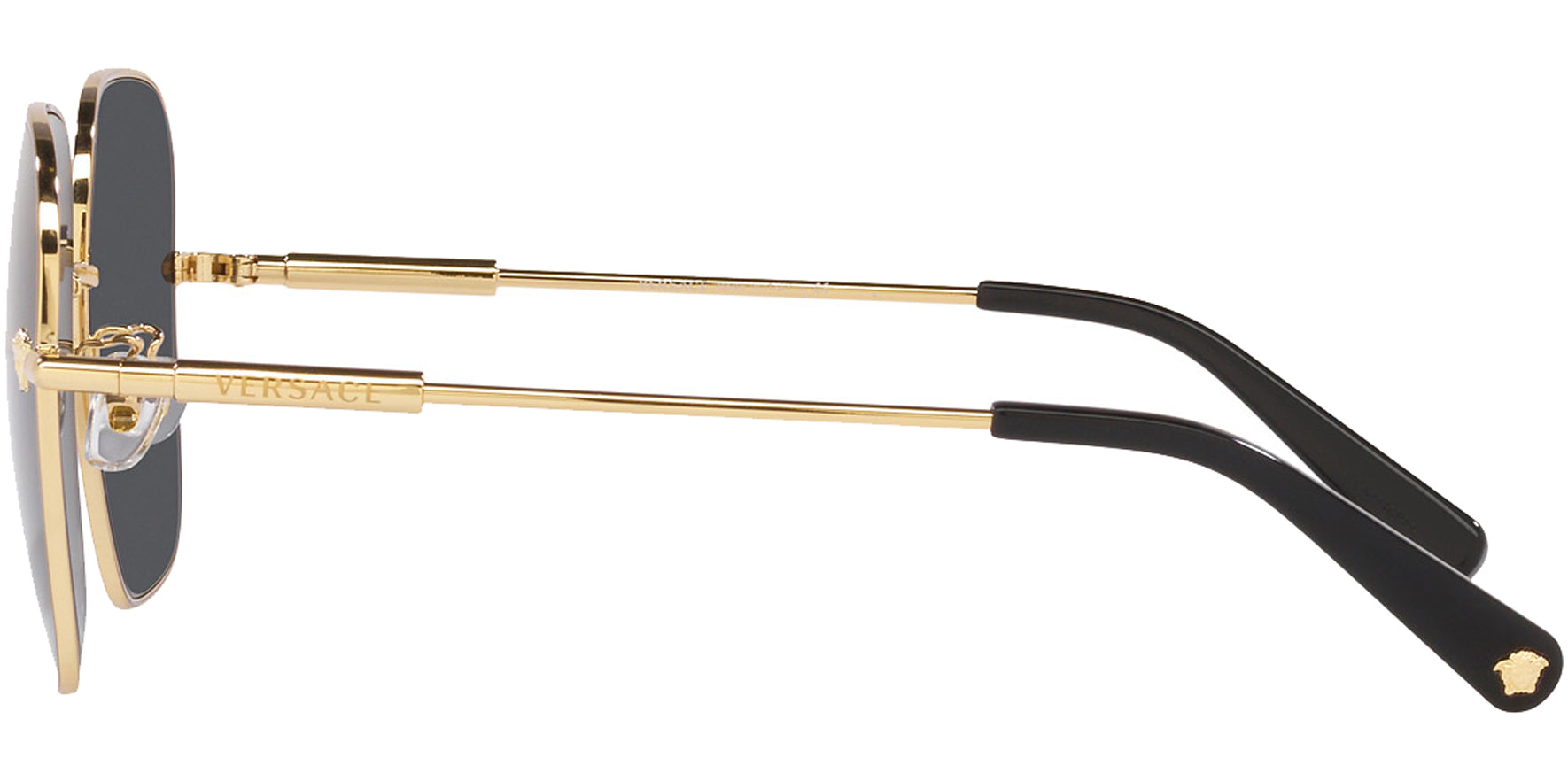 Versace Gold-Tone Square w/ Slim Temples