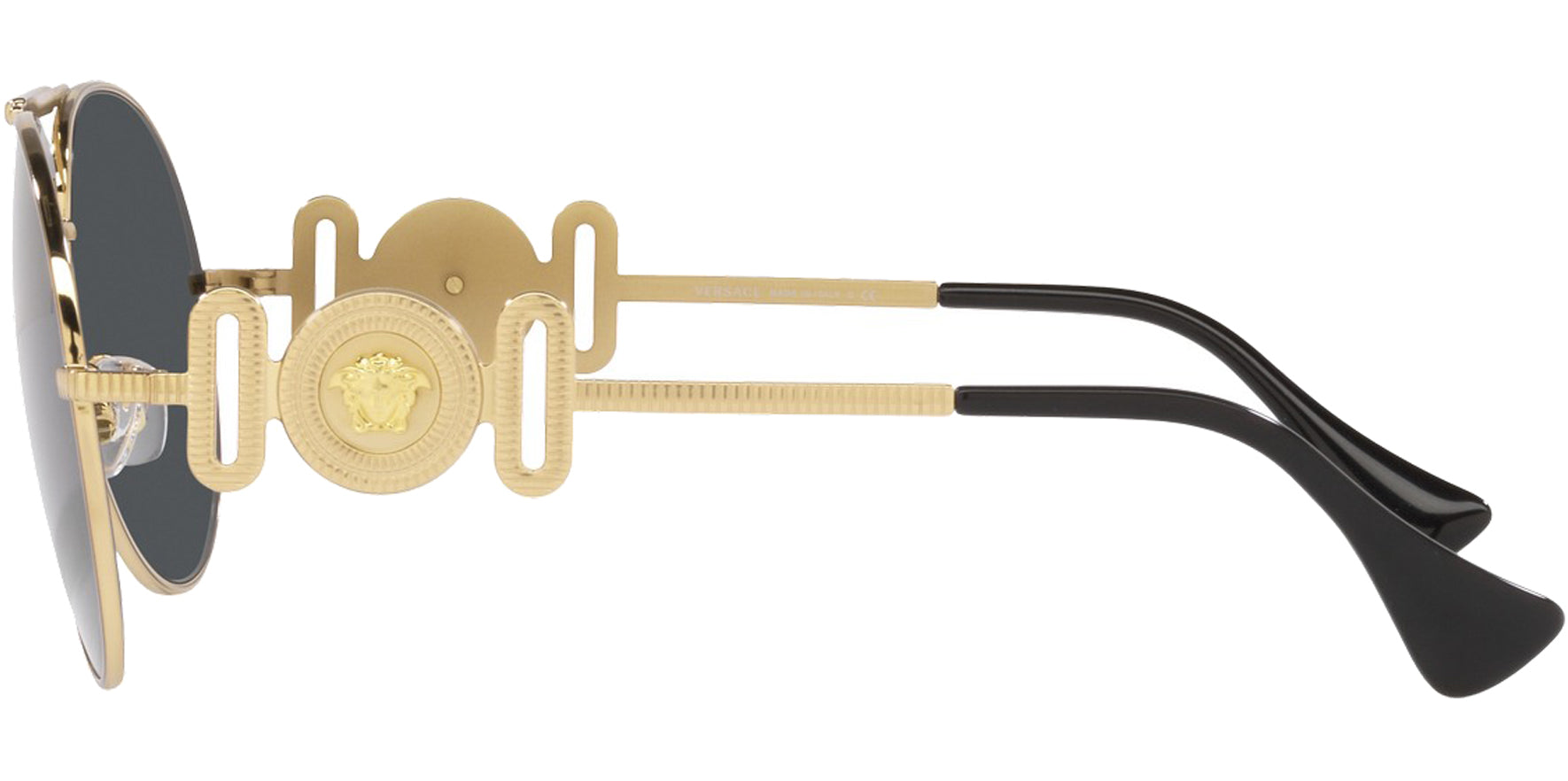 Versace Gold-Tone Modern Aviator - Eyedictive
