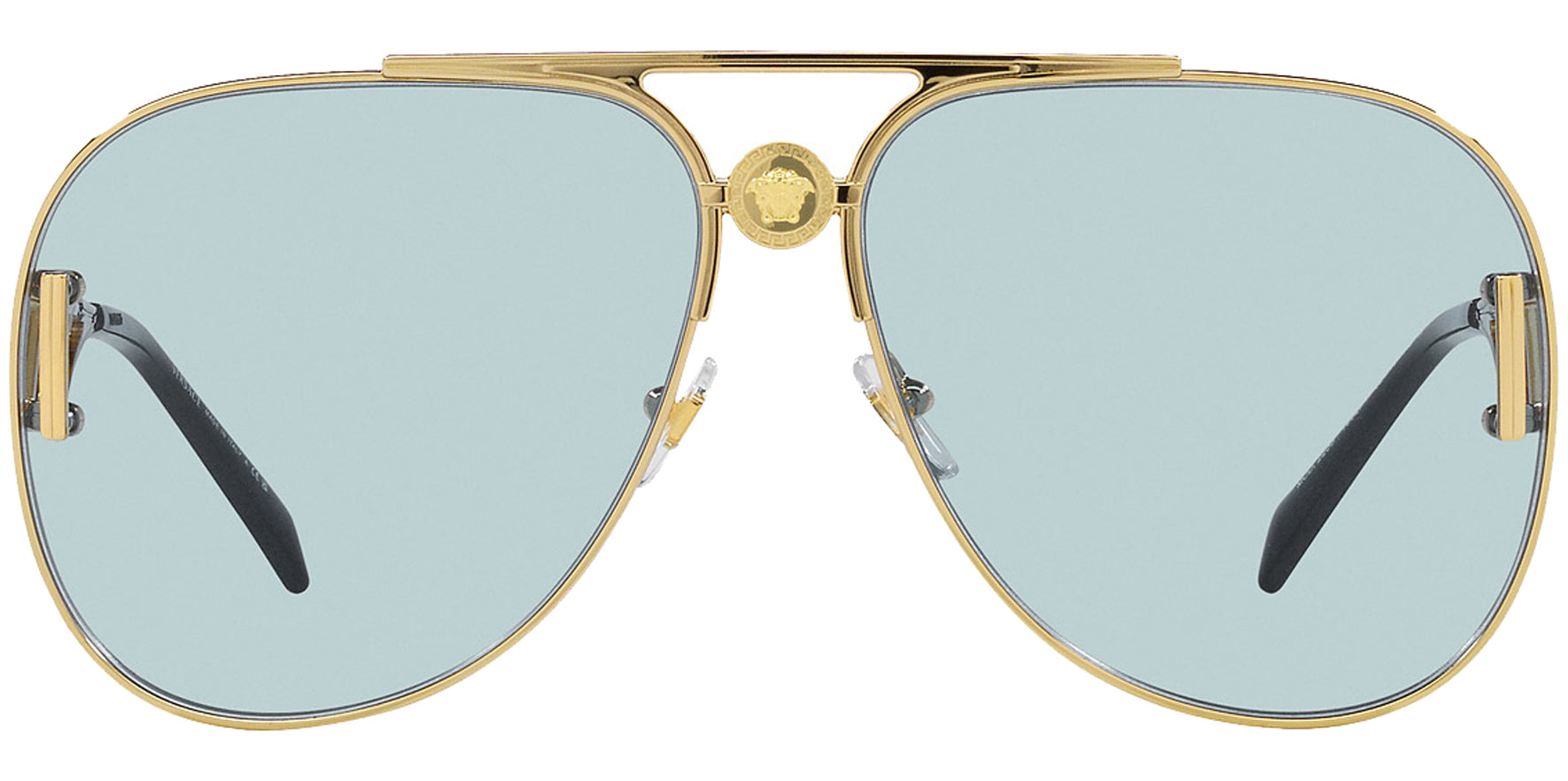 Versace Medusa Biggie Gold-Tone Pilot - Eyedictive