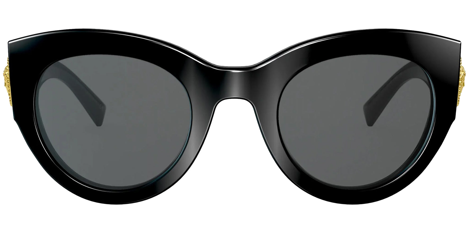 Versace Tribute Black Rounded Cat Eye - Eyedictive