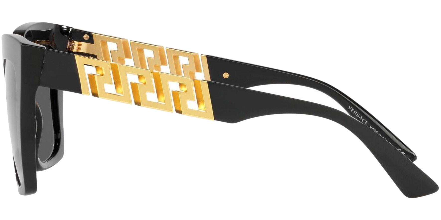 Versace Black Stylized Square w/ Greca Temples - Eyedictive