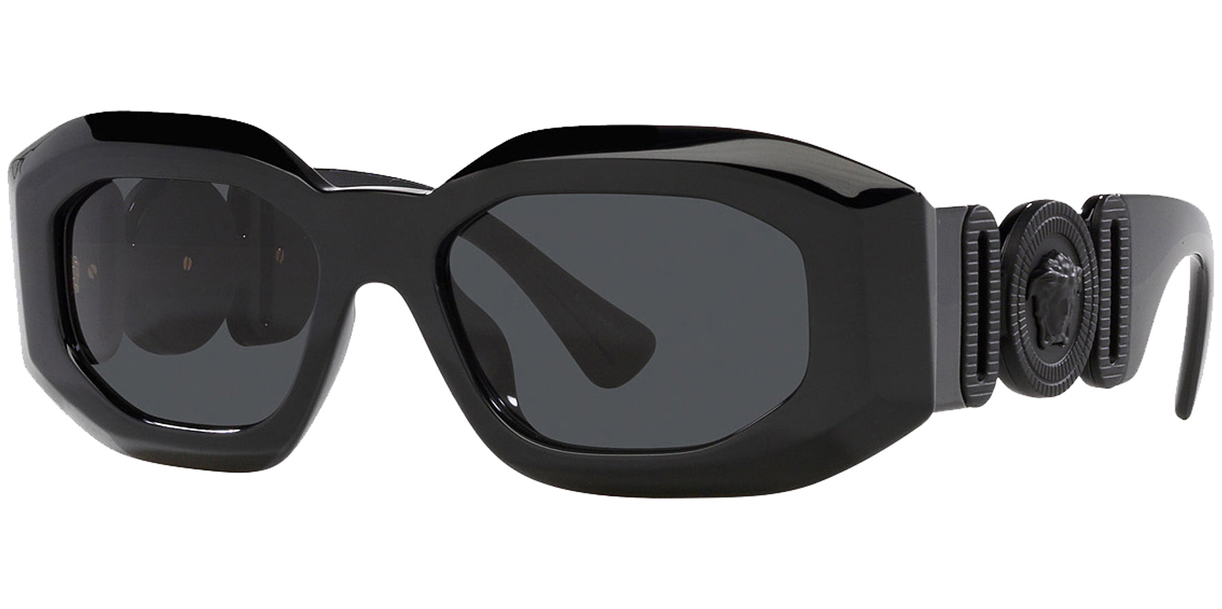 Versace Geometric Rectangle w/ Medusa Temples - Eyedictive