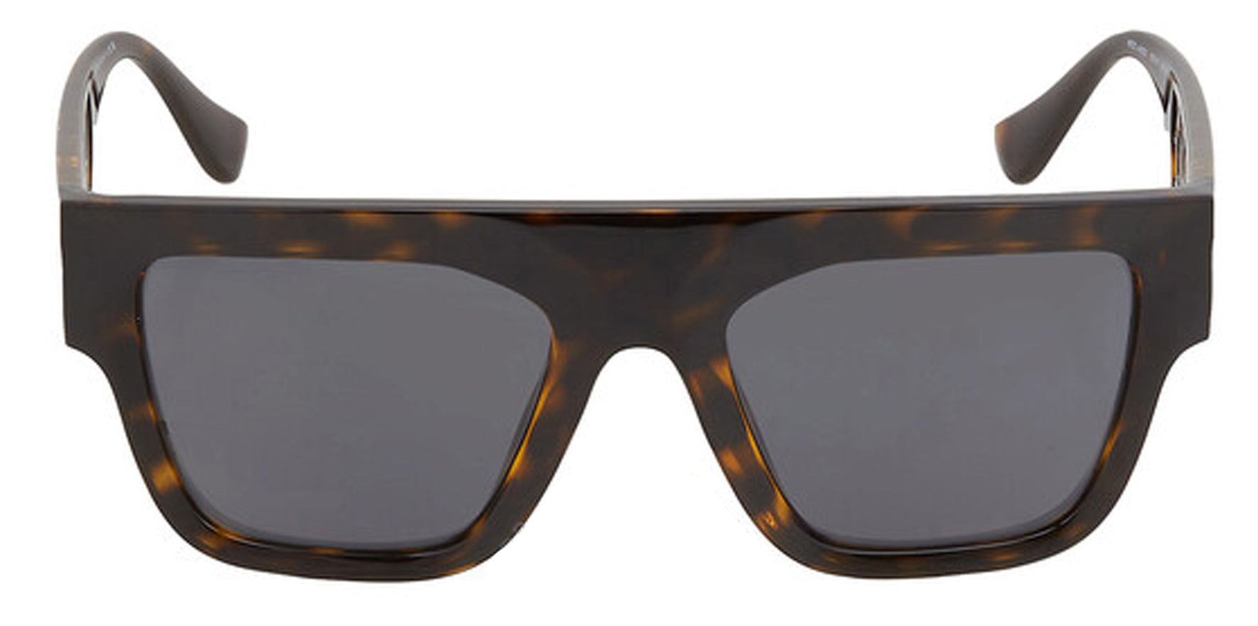 Versace Havana Flat-Top Browline - Eyedictive