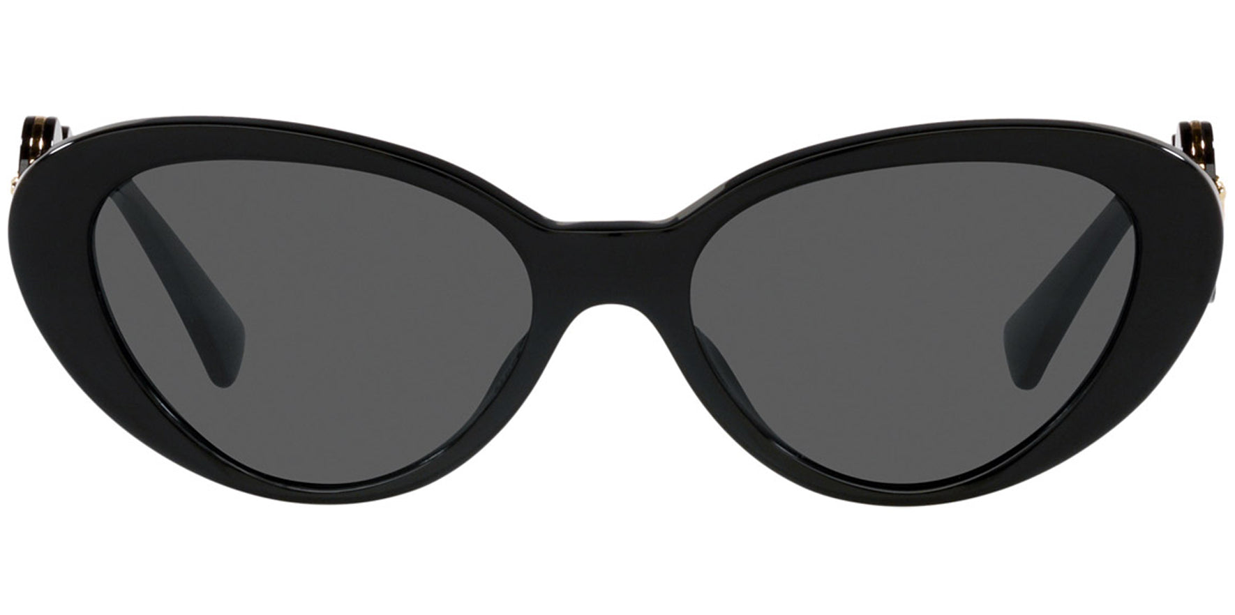 Versace Black Oval Cat Eye w/ Medusa Detail - Eyedictive