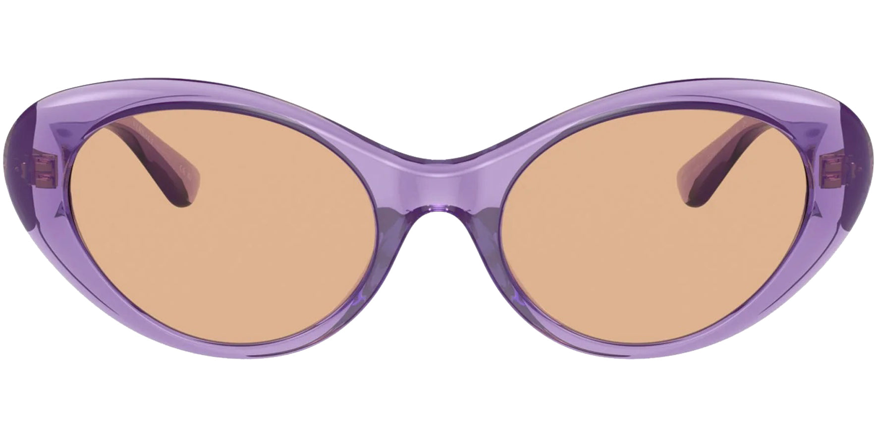 Versace La Medusa Women's Transparent Purple Cat Eye
