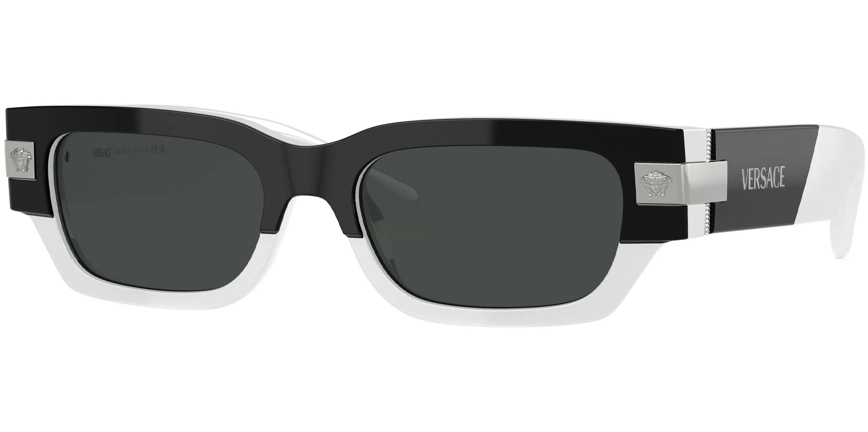 Versace Structured Geometric Rectangle - Eyedictive