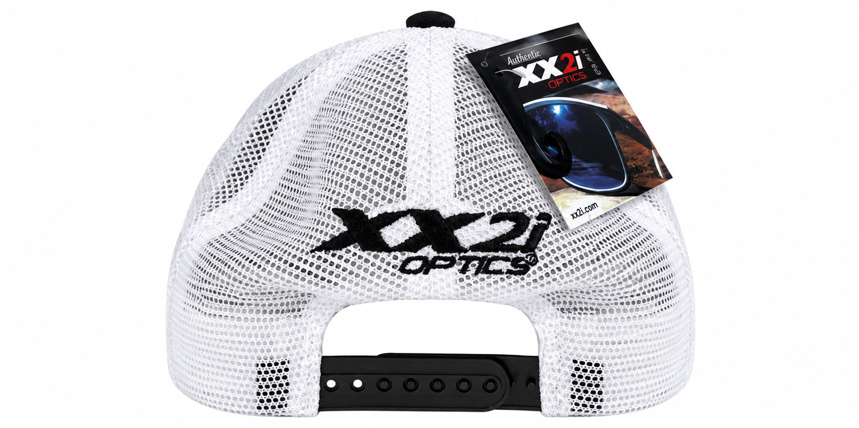 XX2i Optics Black/White Mesh Back Trucker Hat