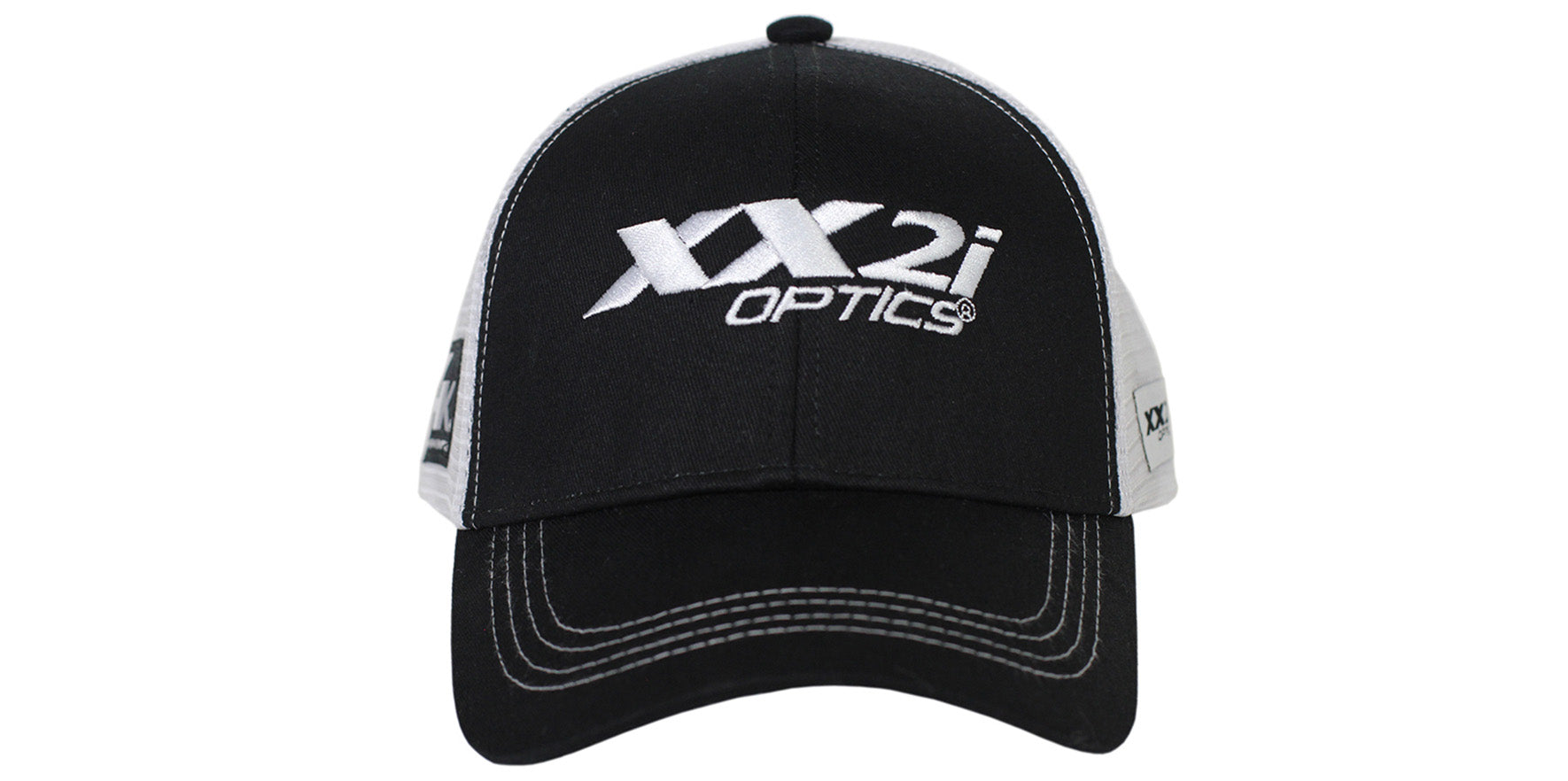 XX2i Optics Black/White Mesh Back Trucker Hat