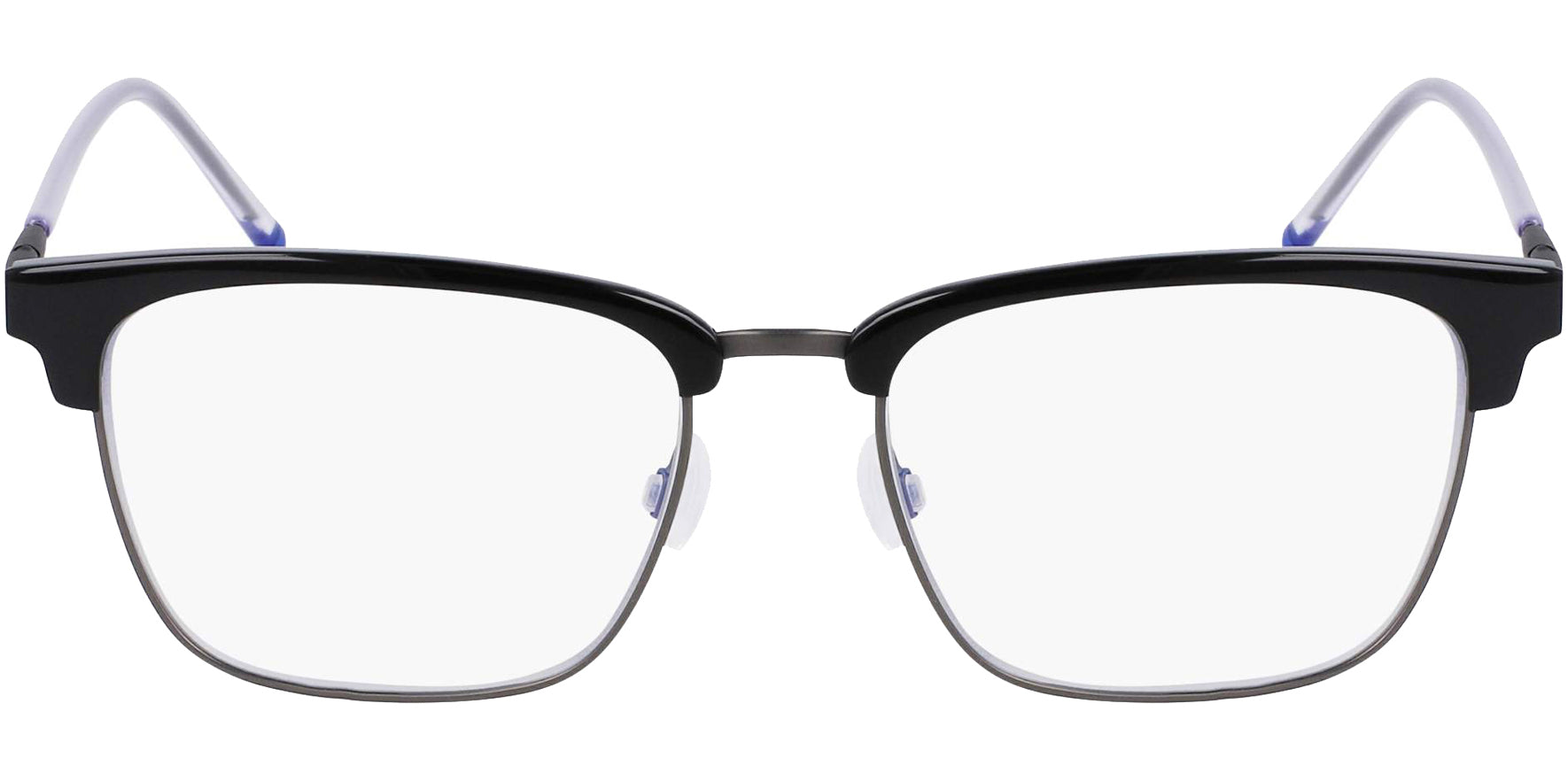 Zeiss Titanium Square Browline Eyeglass Frames w/ Slim Temples