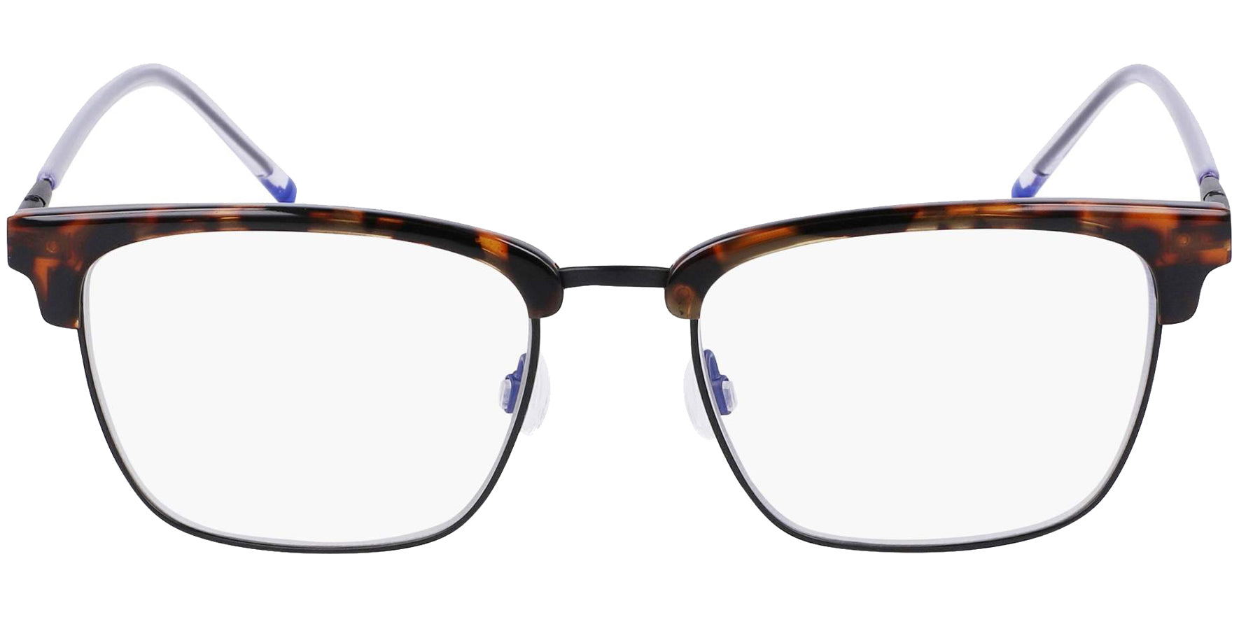 Zeiss Titanium Square Browline Eyeglass Frames w/ Slim Temples