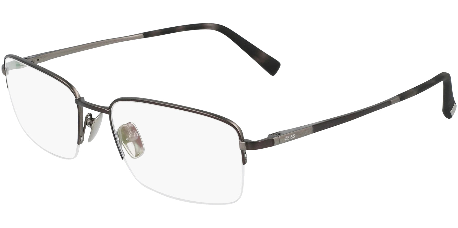 Zeiss Titanium Semi-Rimless Rectangle Eyeglass Frames
