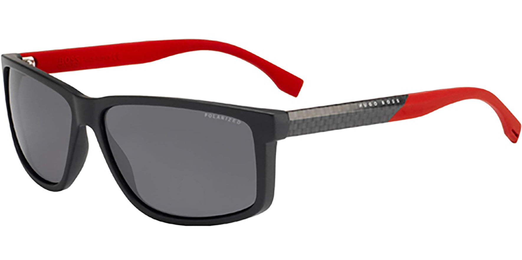 Hugo Boss Polarized Gray Carbon Fiber Rectangle - Eyedictive