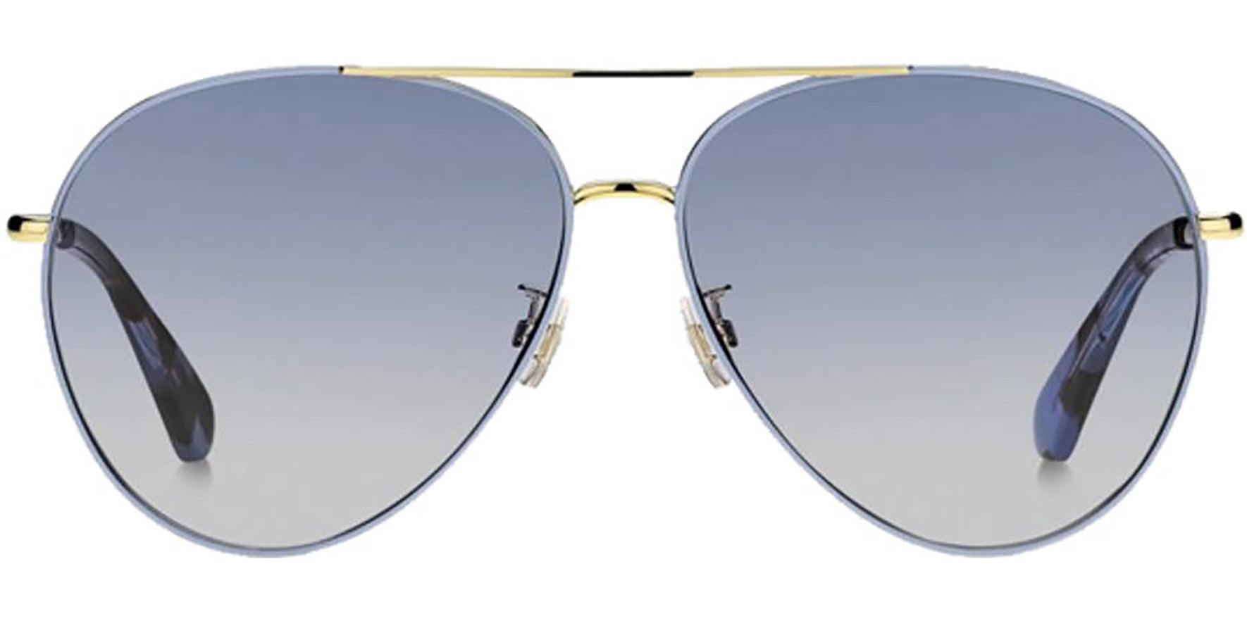 Kate Spade Carolane Gold-Tone Aviator w/ Gradient Lens - Eyedictive