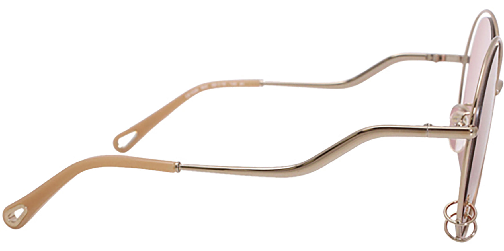 Chloe Wendy Gold-Tone Oversize Round - Eyedictive