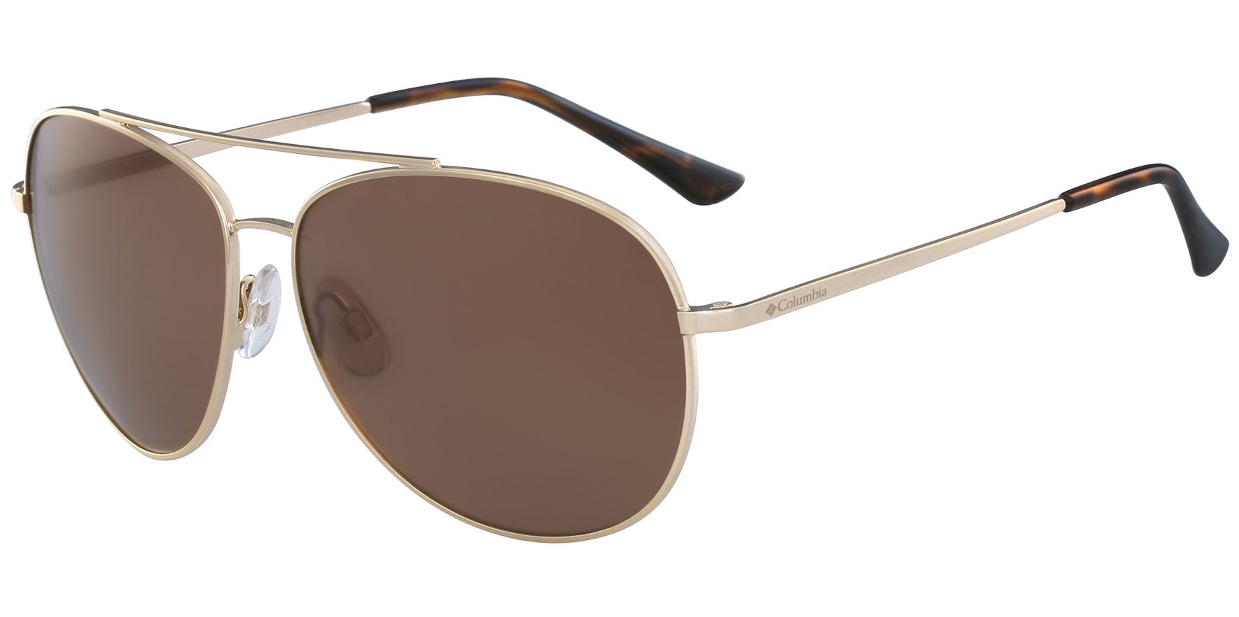 Columbia Canyons Bend Polarized Gold-Tone Aviator - Eyedictive